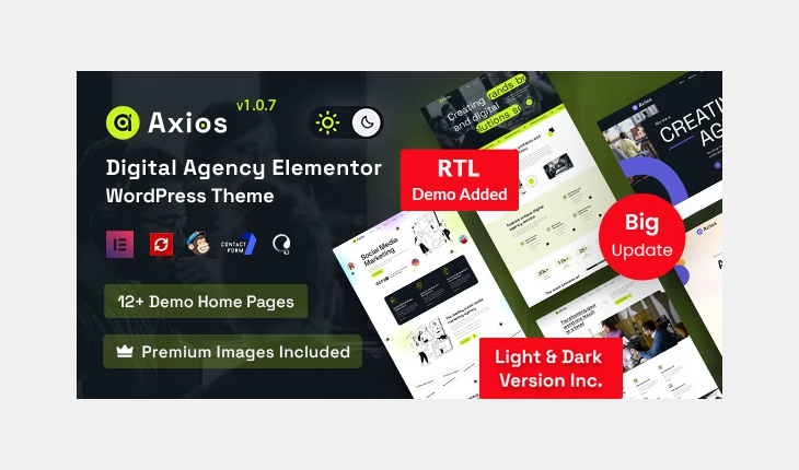 Axios - Digital Agency WordPress Theme