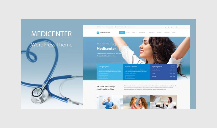 MediCenter - Health Medical WordPress Theme