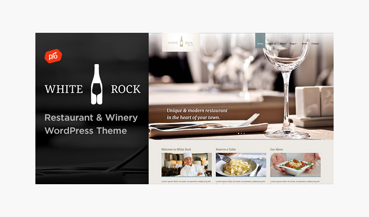 White Rock - Restaurant wordpress theme