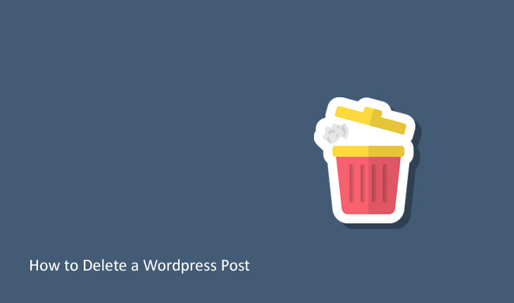 how to delete a wordpress post