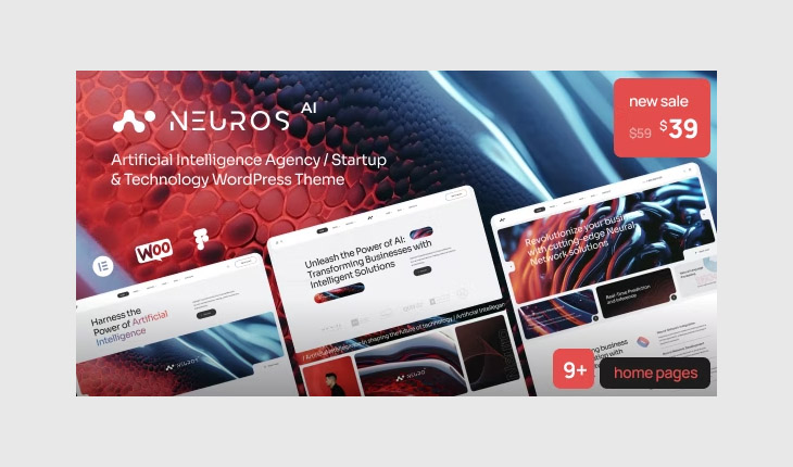 neuros ai agency & technology wordpress theme