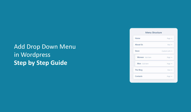 Add Drop Down Menu in Wordpress