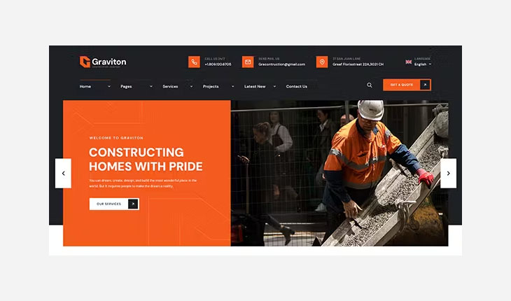 Construction WordPress Theme