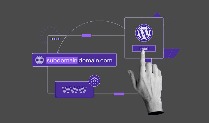 how to install wordpress on subdomain